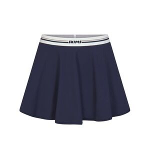 SKIMS Blue and White Logo Skort